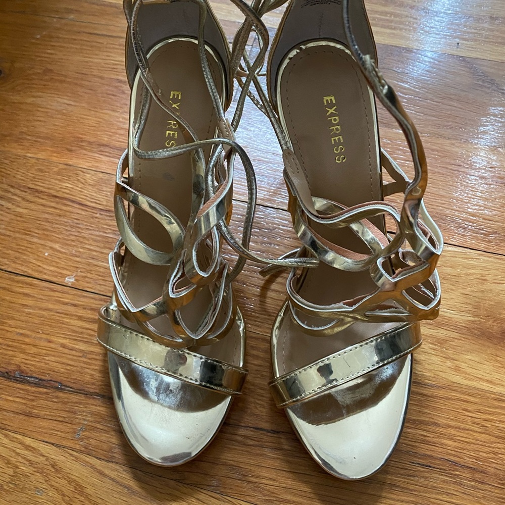 Gold Express Heels